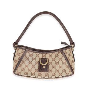 Gucci Beige GG Canvas Abbey D-Ring Pochette
